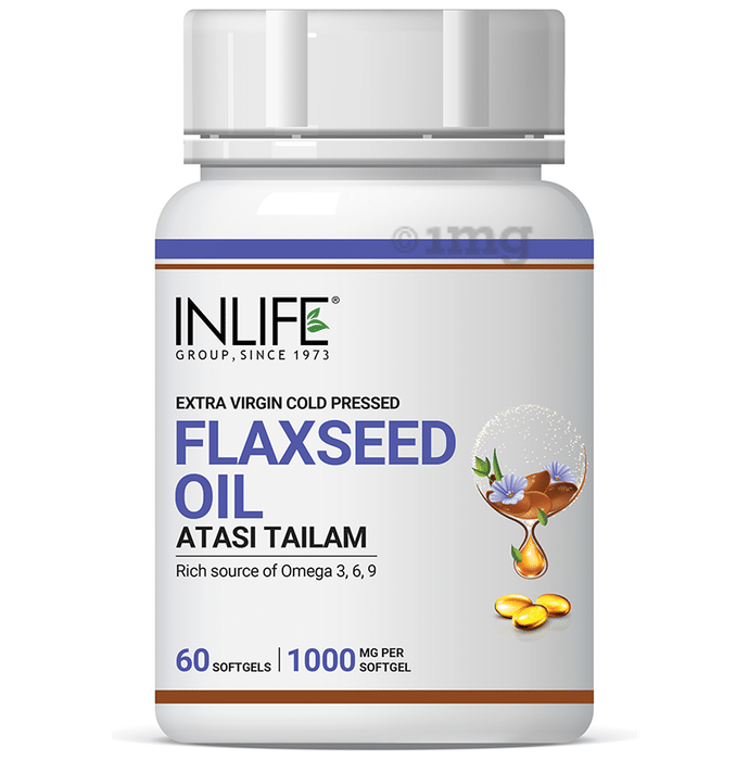 Inlife Flaxseed Oil 1000mg Softgel