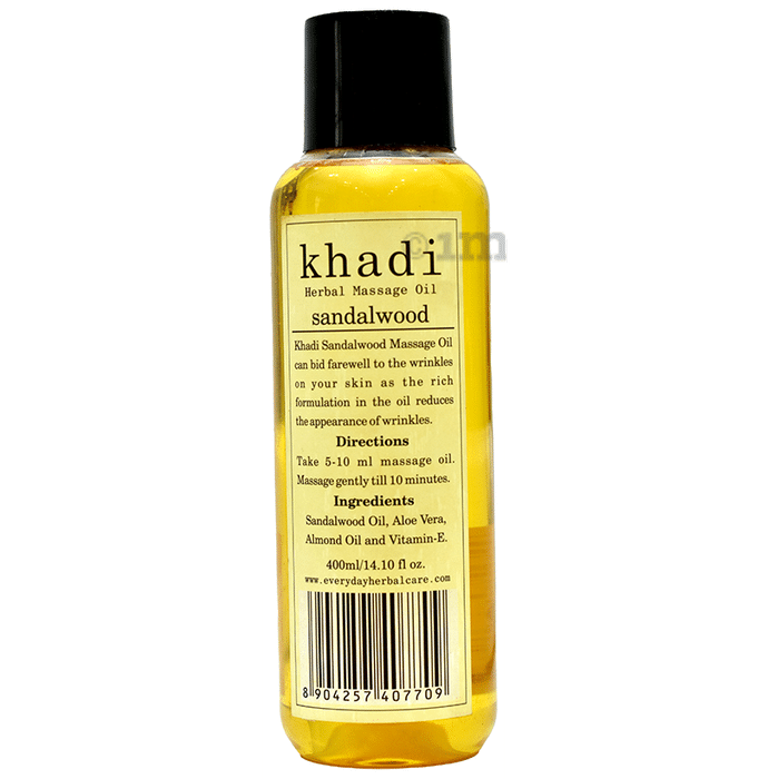 Khadi Herbal Sandalwood Massage Oil