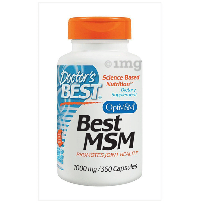 Doctor's Best MSM with OptiMSM 1000mg Capsule | For Joint Health