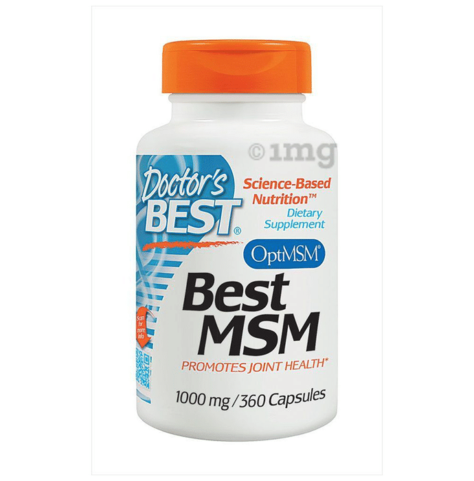 Doctor's Best MSM with OptiMSM 1000mg Capsule | For Joint Health