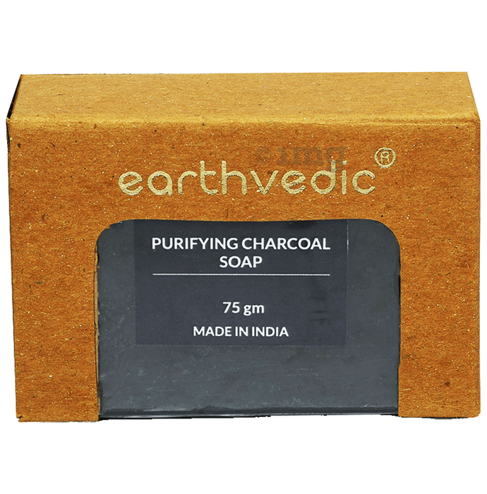 Earthvedic Purifying Charcoal Soap (75gm Each)