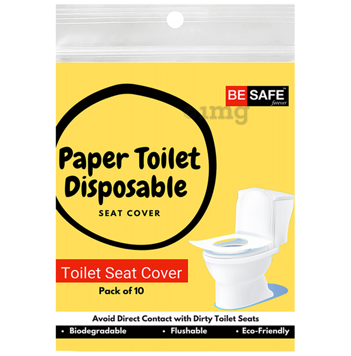 Be Safe Forever Disposable Paper Toilet Seat Cover (10 Each) Yellow