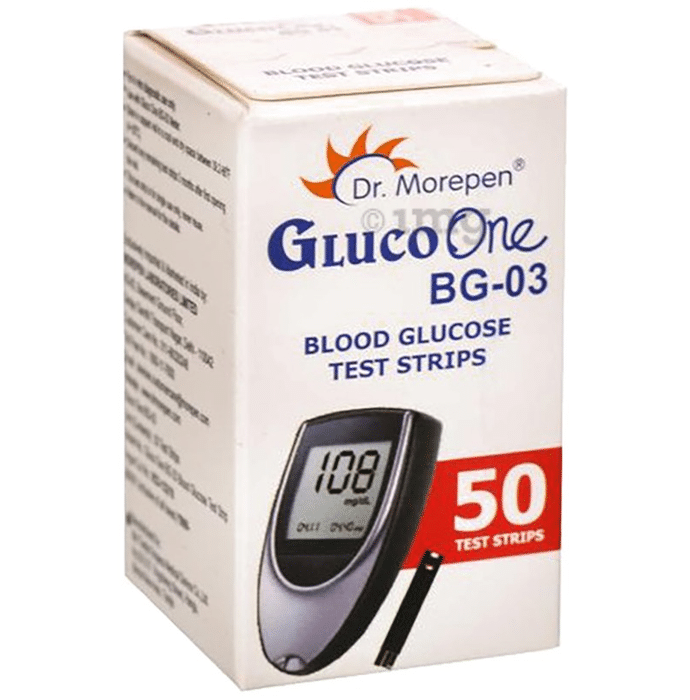 Dr Morepen Gluco One BG 03 Blood Glucose Test Strip (Only Strips)