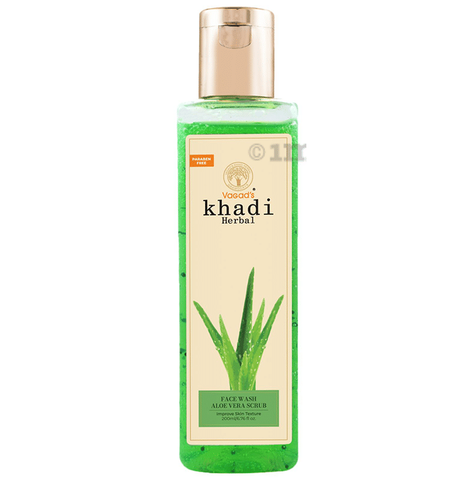 Vagad's Khadi Aloe Vera Scrub Herbal Face Wash