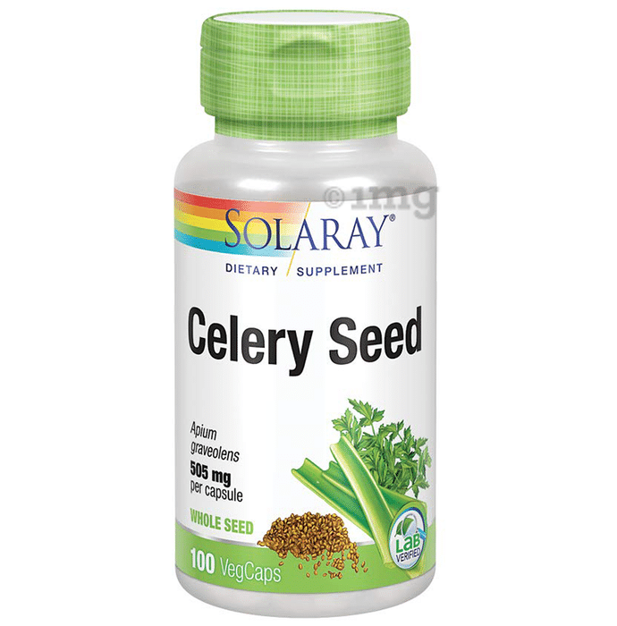 Solaray Celery Seed 505mg Vegicap | For Cardiovascular & Liver Health