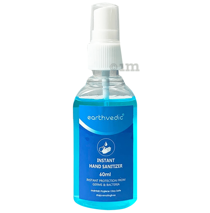 Earthvedic Instant Hand Sanitizer Spray (60ml Each)