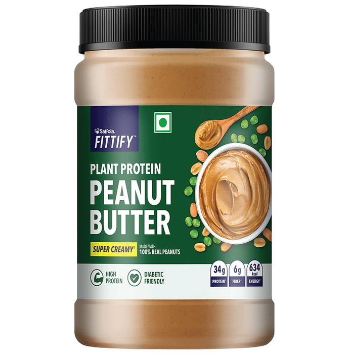 Saffola Fittify Plant Protein Peanut Butter Super Creamy