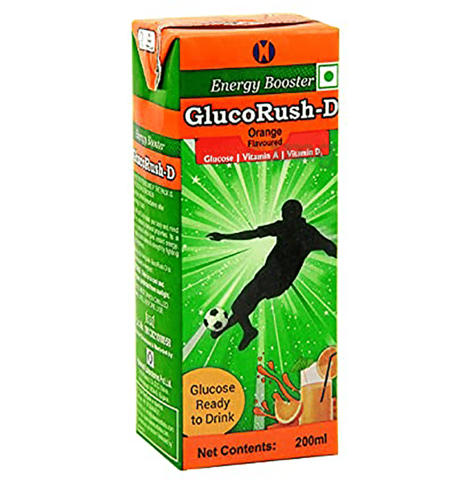 GlucoRush -D Energy Booster Drink Orange