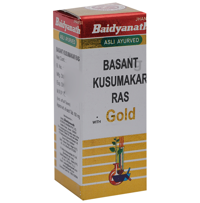 Baidyanath (Jhansi) Basant Kusumakar Ras with Gold Tablet