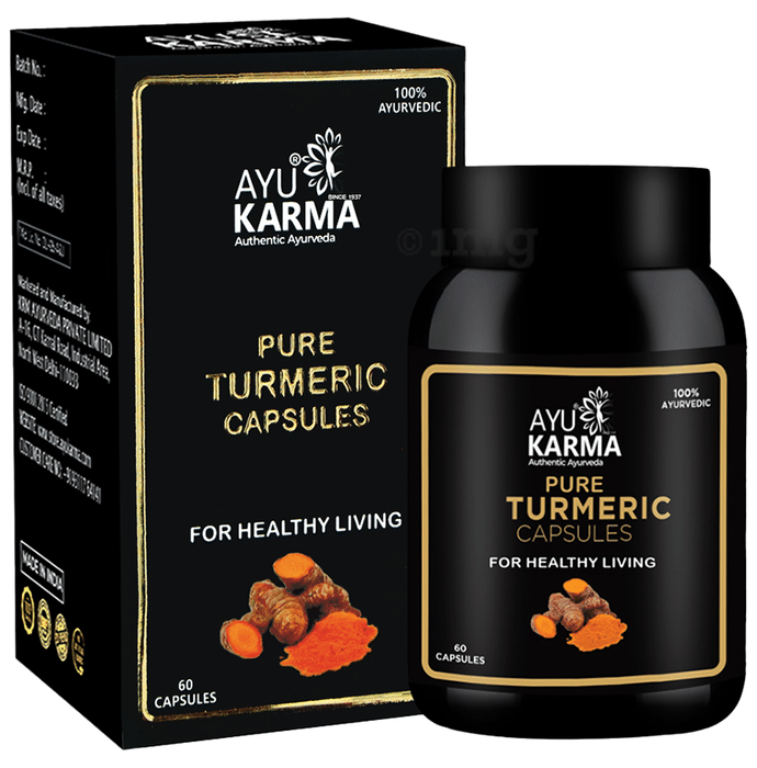 Ayukarma Pure Turmeric Capsule (60 Each)