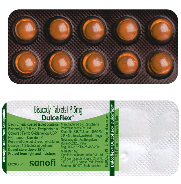 Dulcoflex Laxative Tablet for Constipation Relief & Healthy Bowel Movement