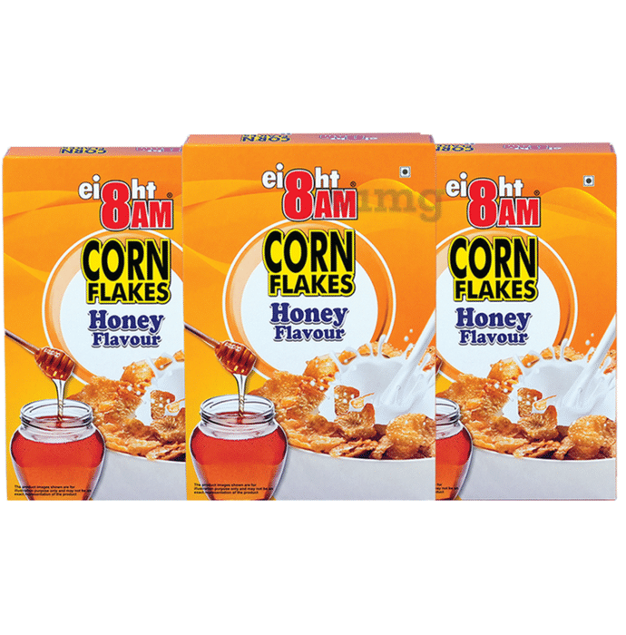 8AM Corn Flakes (300gm Each) Honey