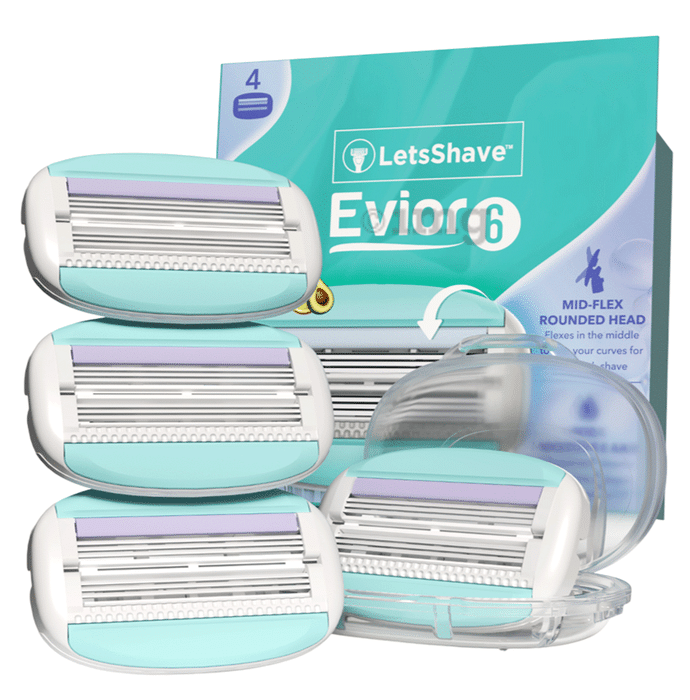 LetsShave Evior 6 Razor Blade Refills for Women