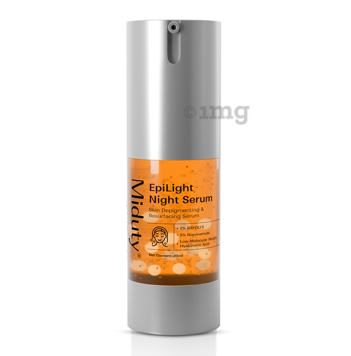 Miduty Epilight Night Serum | Skin Lightening | Niacinamide | Rayolys | All Skin Types