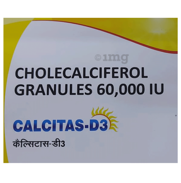 Calcitas-D3 Granules 1gm For Bone, Joint and Muscle Care