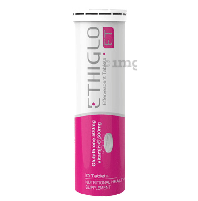 Ethiglo ET with Glutathione & Vitamin C for Skin Health | Effervescent Tablet