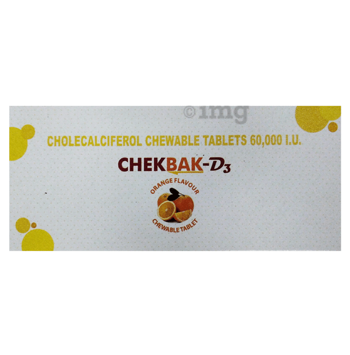 Chekbak-D3 Chewable Tablet Orange