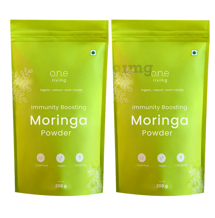 One Living Immunity Boosting Moringa Powder (200gm Each)