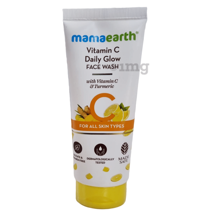 Mamaearth Vitamin C Face Wash for Healthy Skin | Paraben & SLS-Free | Face Care Product for All Skin Types