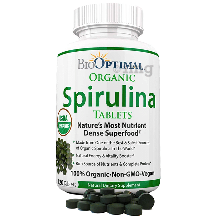 Bio Optimal Organic Spirulina Tablet