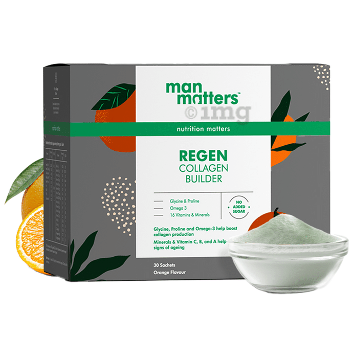 Man Matters Regen Collagen Builder Sachets (8gm Each) Orange