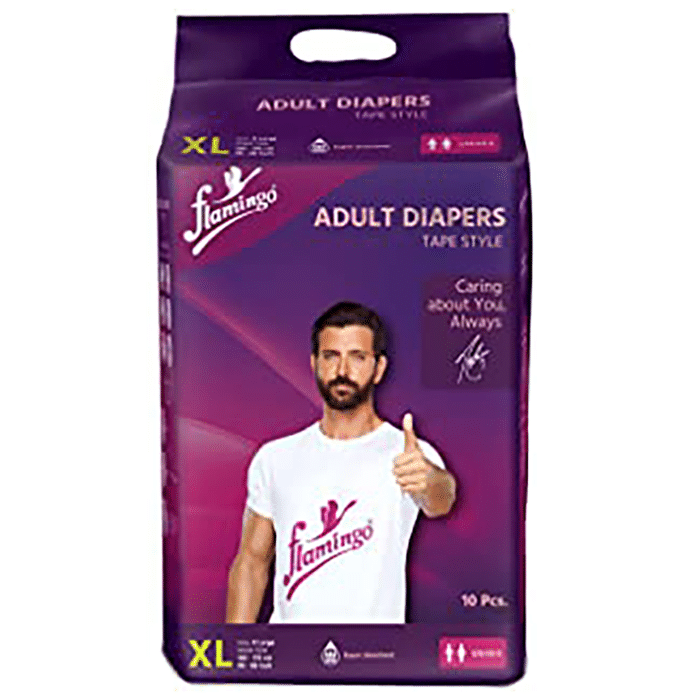 Flamingo Adult Tape Style Diaper XL