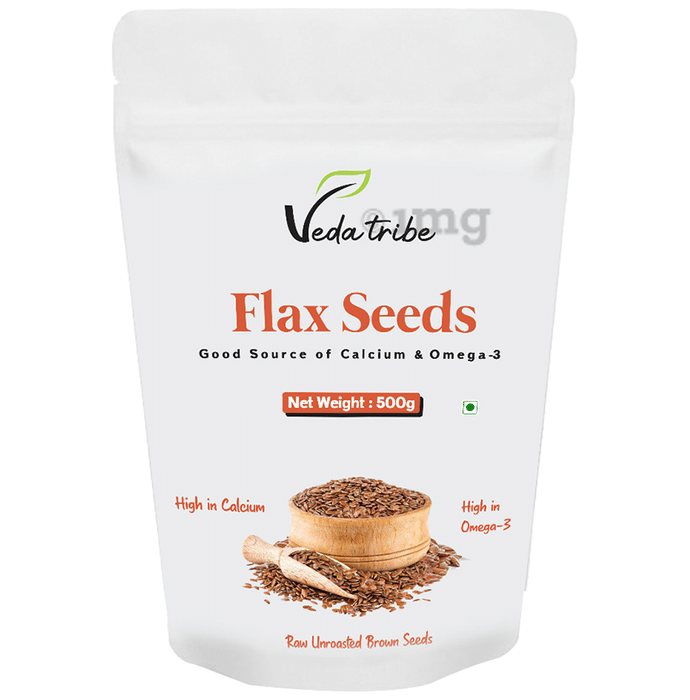 Veda Tribe Flax Seeds Raw Unroasted