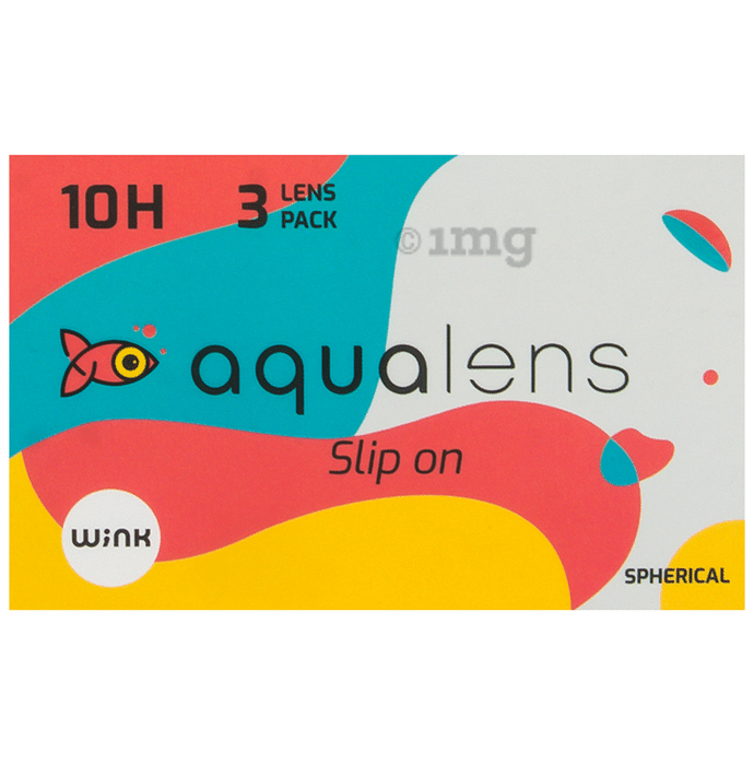 Aqualens 10H Monthly Disposable Contact Lens with UV Protection Optical Power -0.5 Transparent Spherical