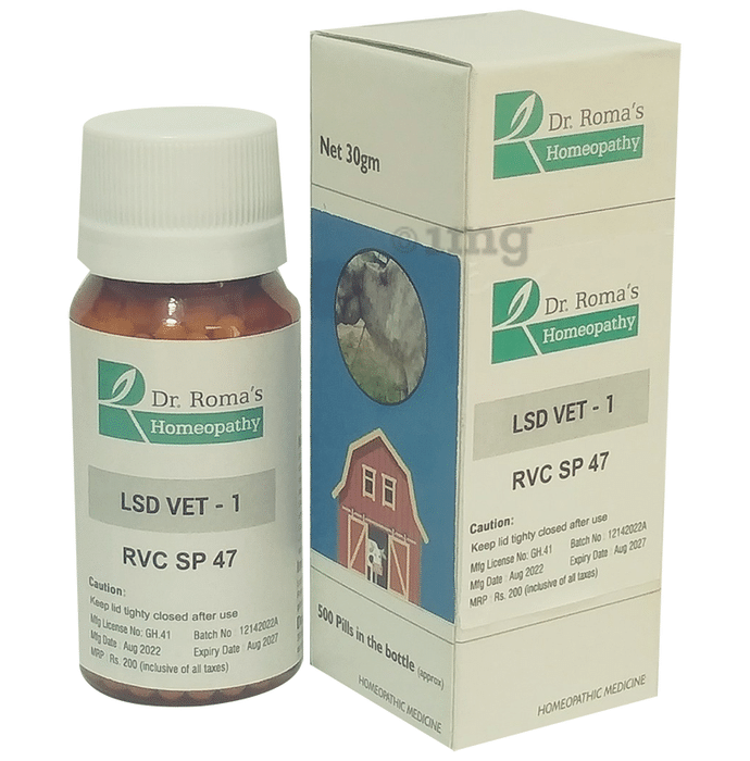 Dr. Romas Homeopathy LSD Vet 1 RVC SP 47 Tablet