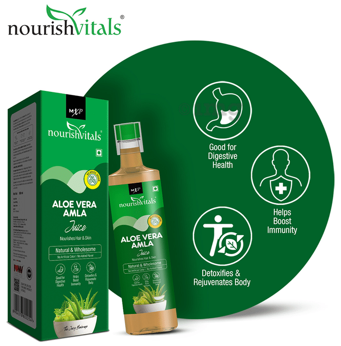 Aloe vera and store amla juice for hair