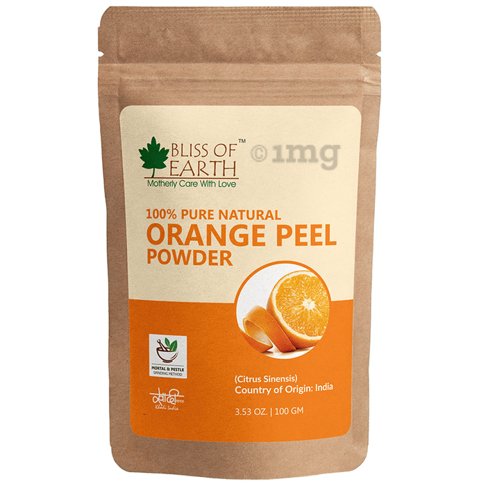 Bliss of Earth 100% Pure Natural Orange Peel Powder