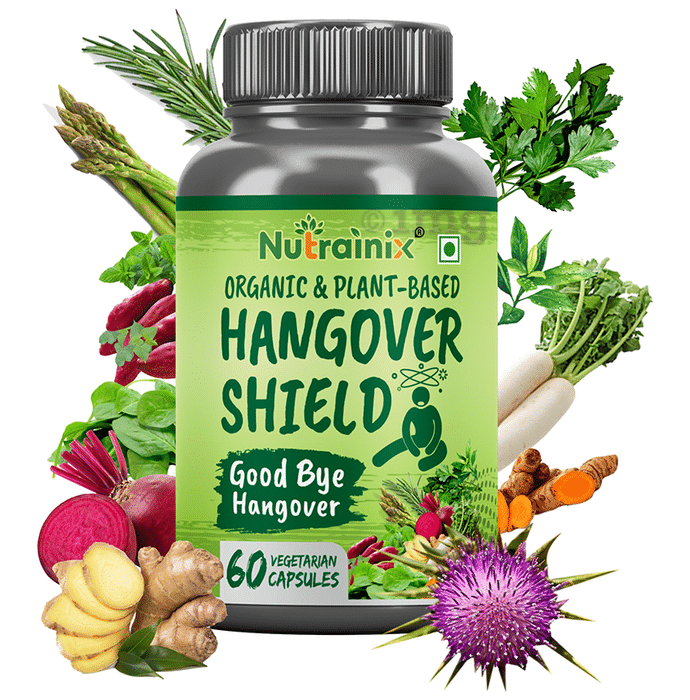 Nutrainix Organic & Plant-Based Hangover Shield Vegetarian Capsule