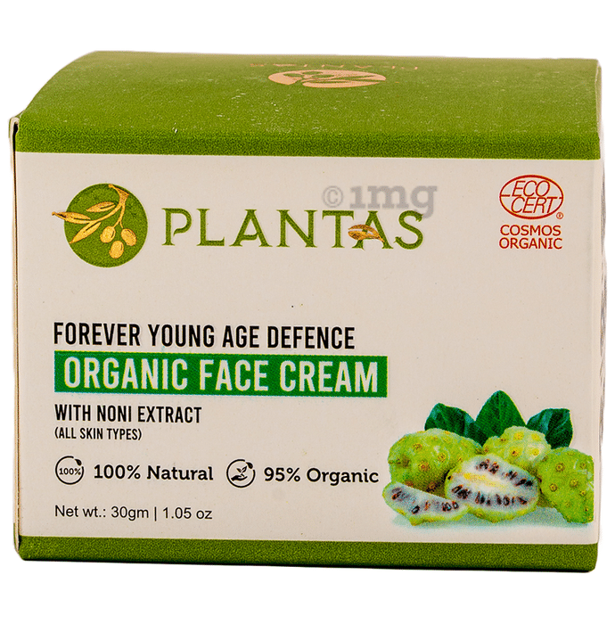 Plantas Forever Young Age Defence Organic Face Cream with Noni Extract