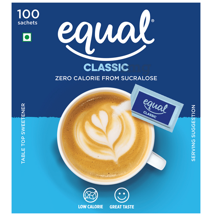 Equal Classic Zero Calorie from Sucralose Sachet (100 Each)