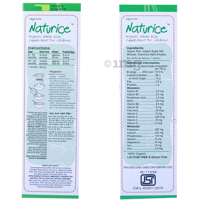 Naturice baby food 2025