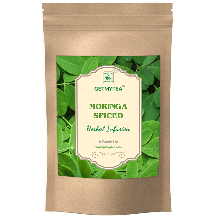 Getmytea Moringa Spiced Herbal Infusion Pyramid Bag (2gm Each)