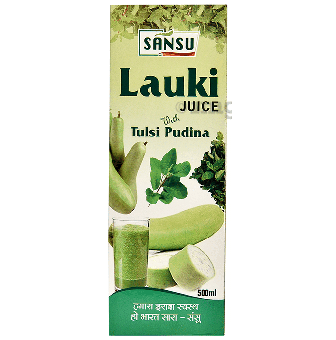 Sansu Lauki Juice with Tulsi Pudina