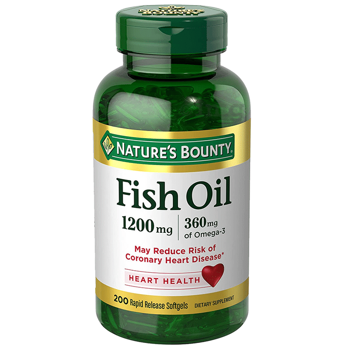 Nature's Bounty Fish Oil 1200mg Rapid Release Softgels