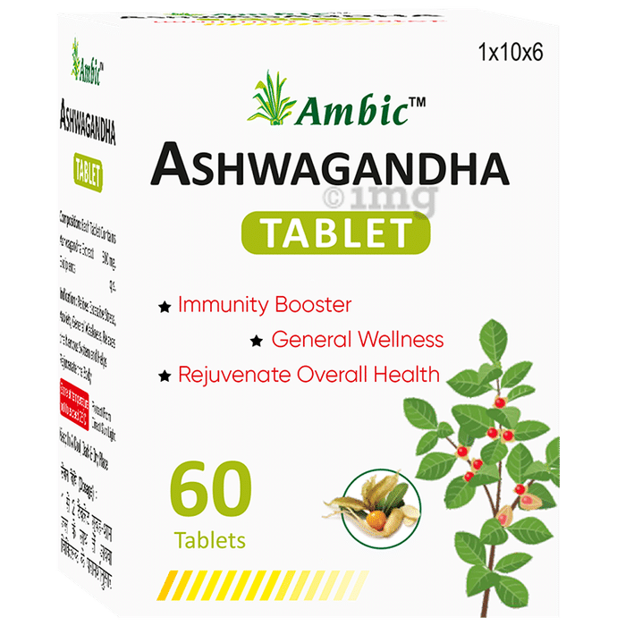 Ambic Ashwagandha Tablet Immunity Booster(60 Each)