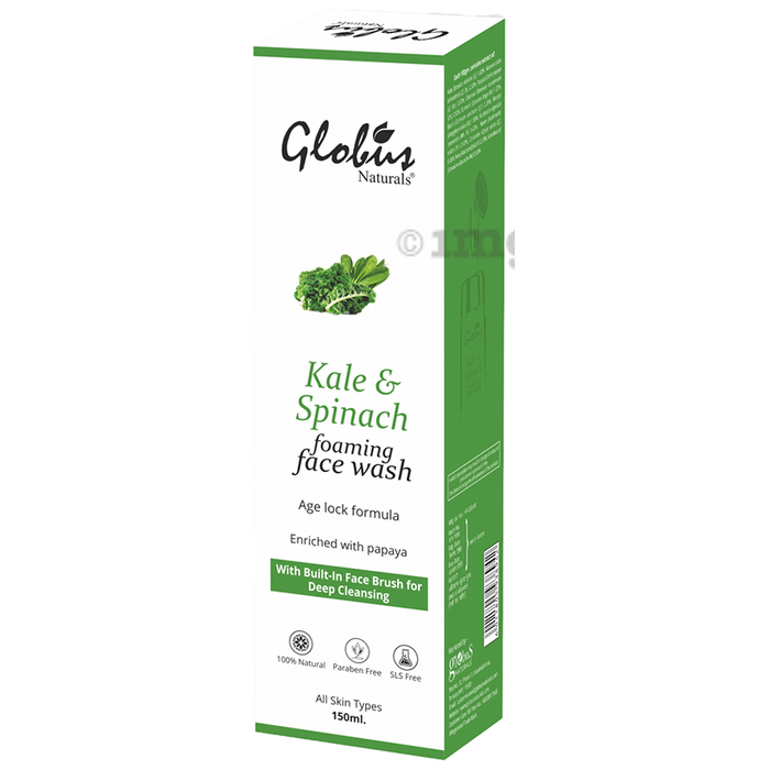 Globus Naturals Kale & Spinach Foaming Face Wash