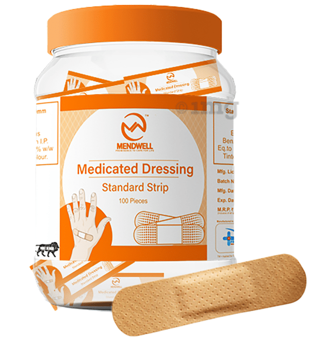 Mendwell Medicated Dressing Bandage Standard Strip