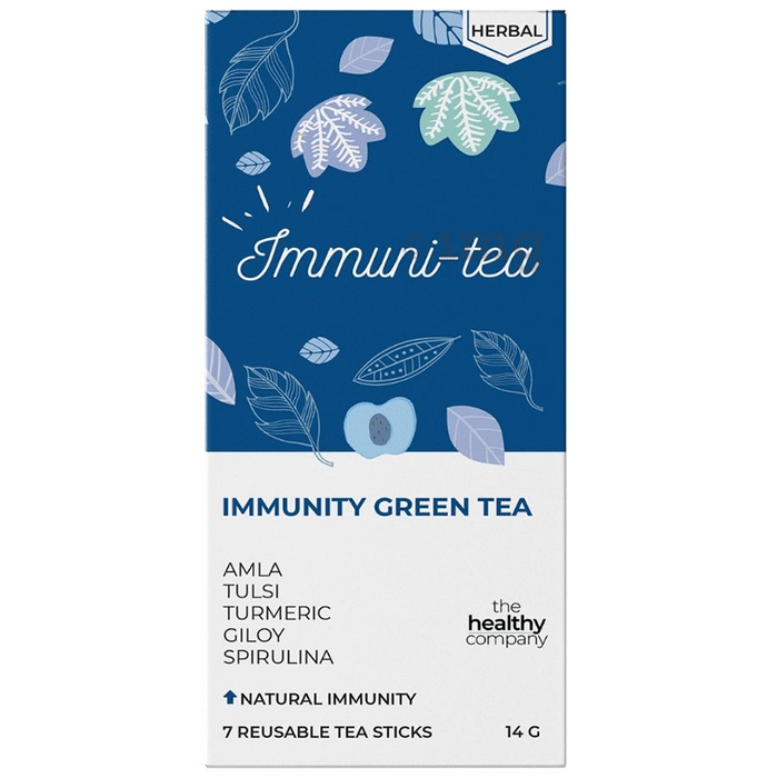 The Healthy Company One Week Immuni-Tea Reusable Tea Sticks (7 Each) Herbal Buy 1 Get 1 Free