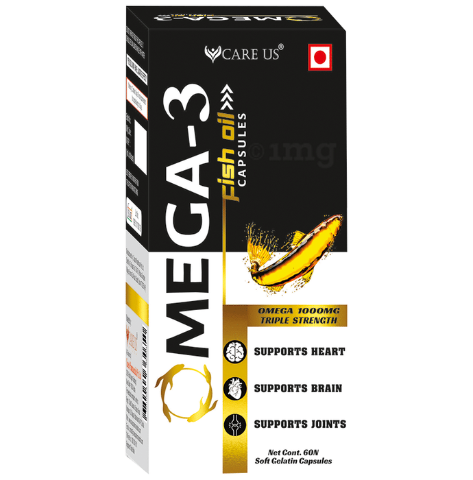 Care US Omega 3 Fish Oil Soft Gelatin Capsule
