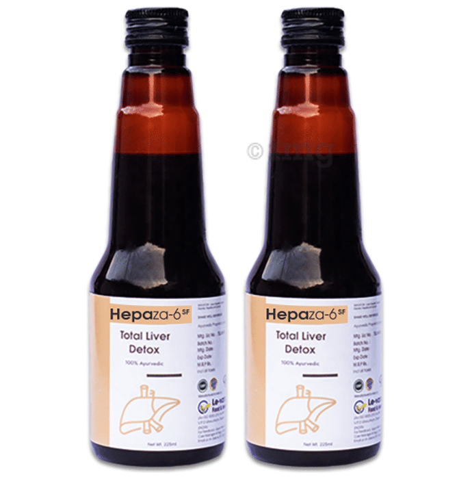 Hepaza -6 SF Total Liver Detox Syrup (225ml Each)