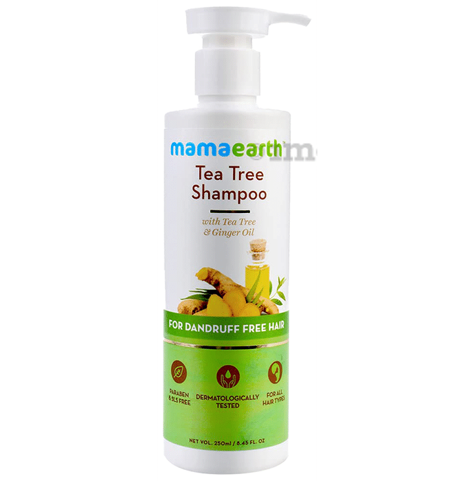 Mamaearth Tea Tree Shampoo for Hair Fall & Hair Care | SLS & Paraben-Free | For All Hair Types