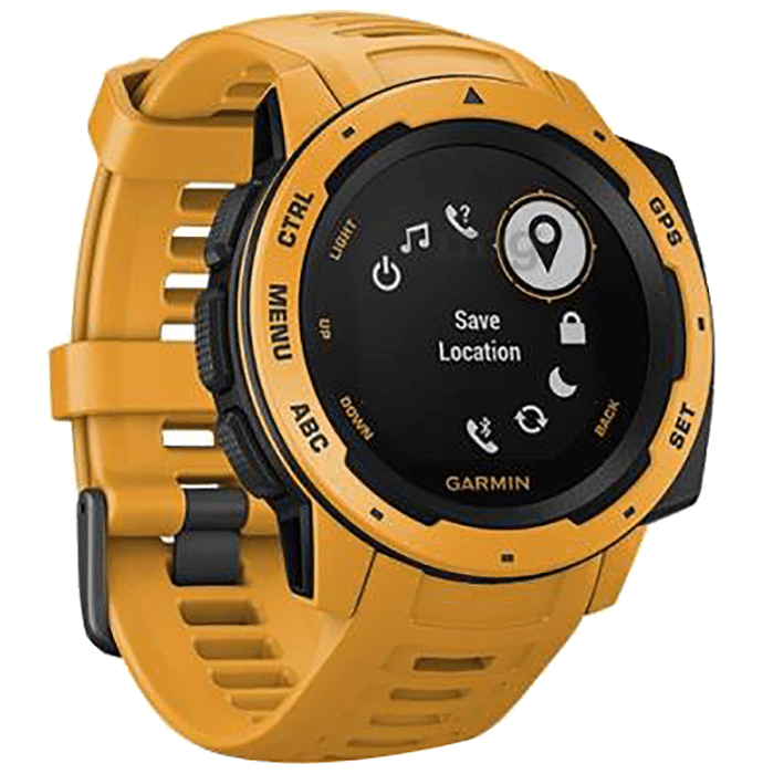 Garmin Instinct Wearable GPS Running Smartwatch Sunburst
