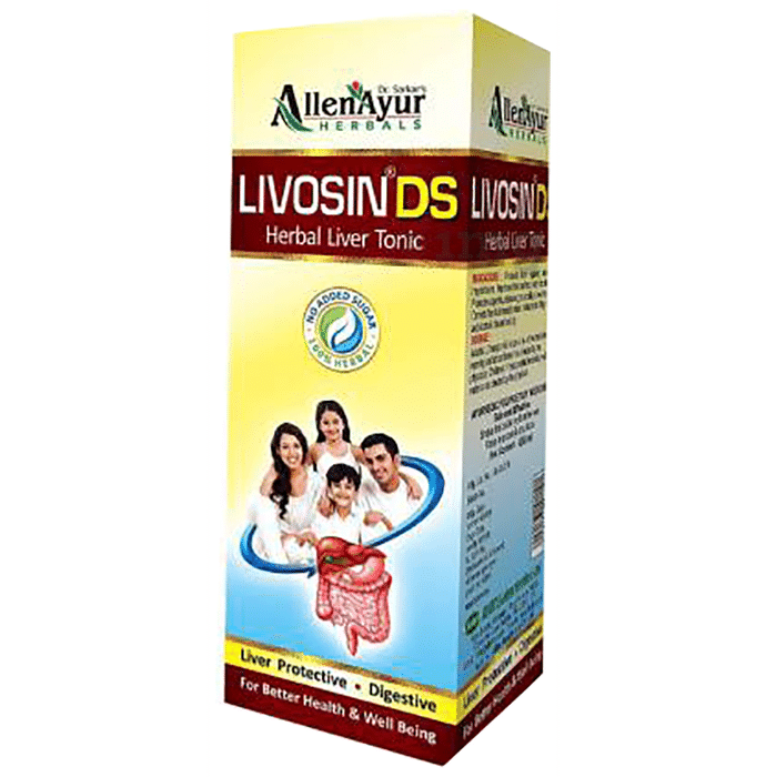 Dr. Sarkar's Allen Ayur Herbals Livosin DS Herbal Liver Tonic (450ml Each)