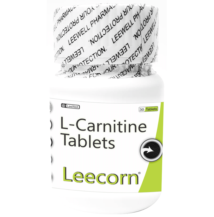 Leecorn L-Carnitine 500mg Tablet for Cardiovascular Support & Muscle Energy Booster