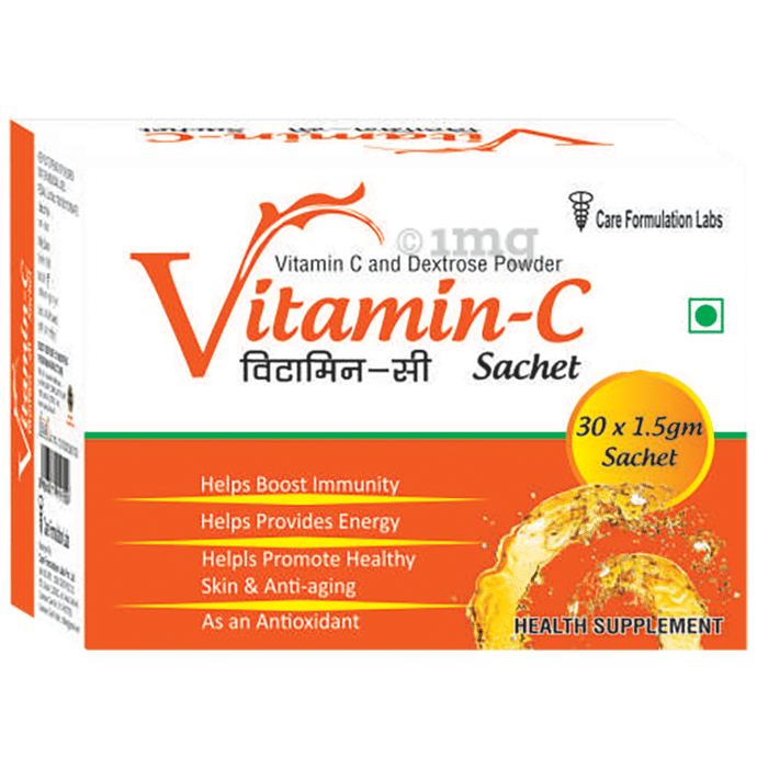 Vitamin-C Sachet with Dextrose for Energy, Immunity, Skin & Antioxidant Support |