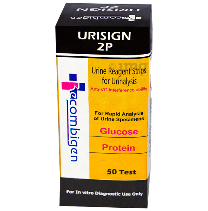 Recombigen Urisign 2 Parameter Reagent Strips for Urinalysis Urine Test (50 Each)
